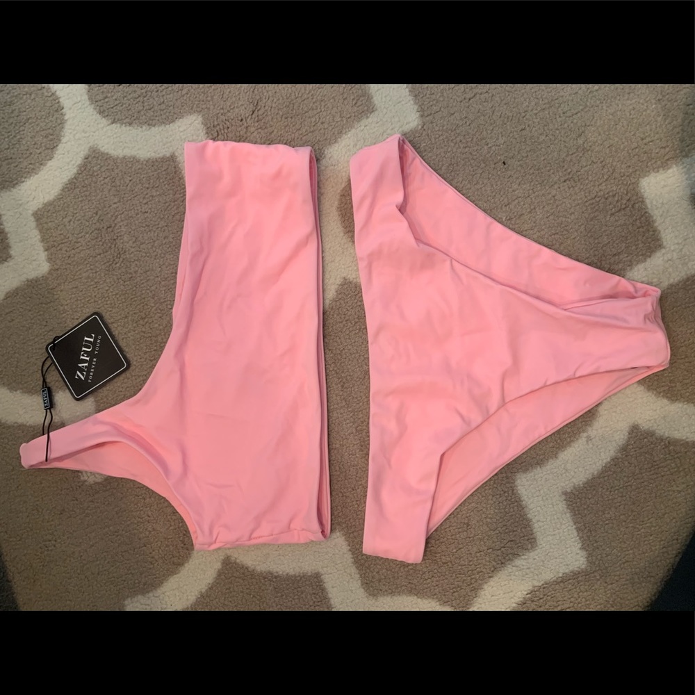 ZAFUL NWT one shoulder bikini